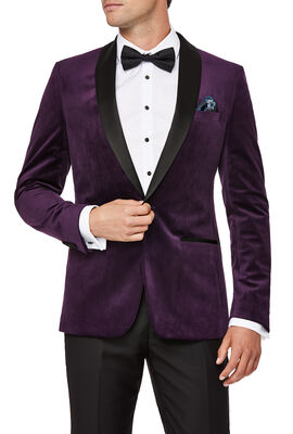 Handley Tuxedo Jacket, Purple, hi-res